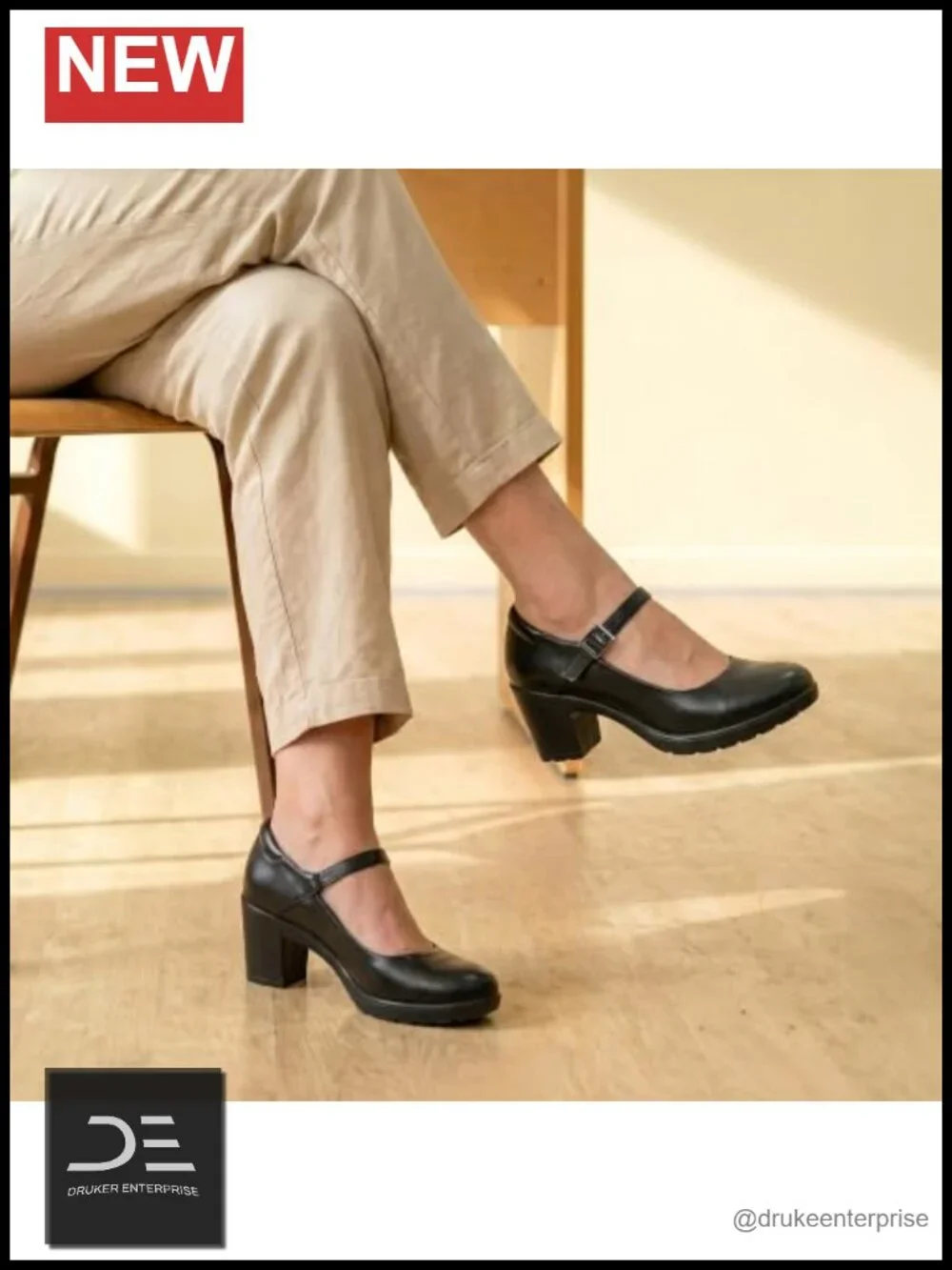 Mary Jane Arch Support Heels Low Chunky Block Heel Pumps Comfortable Dress Shoes